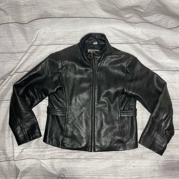 Excelled Collection Women’s XL Black Buttery Soft Leather Jacket - Picture 1 of 9
